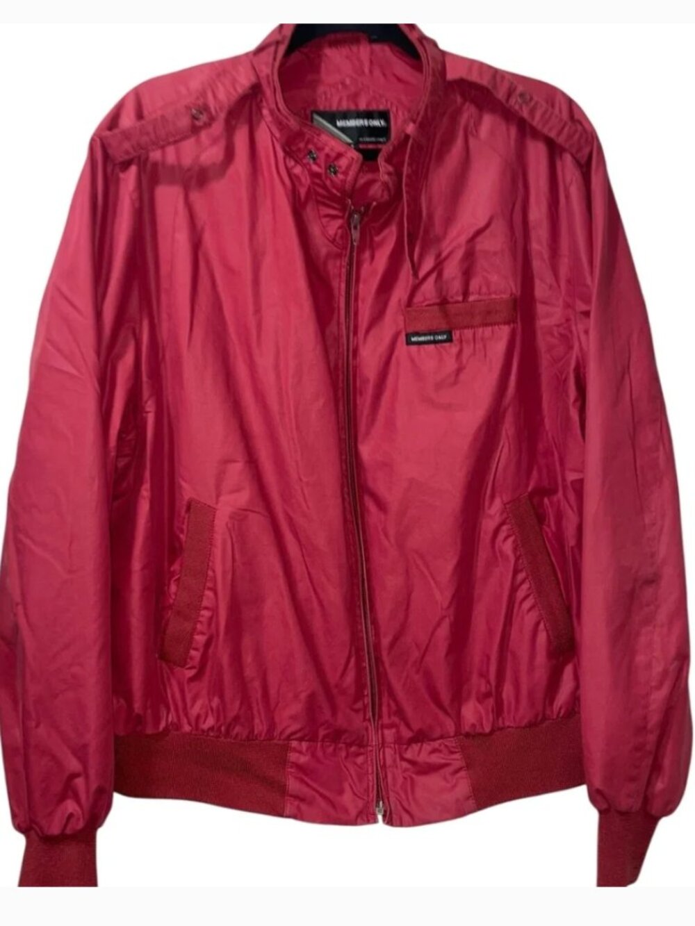 Red Members Only Jacket